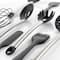 MegaChef Gray Silicone & Stainless Steel Cooking Utensils Set, 14ct.